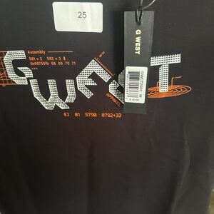 Black Short Sleeve Tee with Geometric Graphic